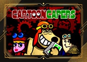 Cartoon Capers Slot Logo