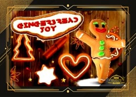 Gingerbread Joy Slot Logo