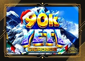 Santa 90K Yeti Gigablox Slot Logo