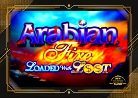 Arabian Fire Loaded with Loot Slot Logo