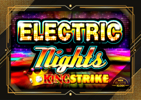 Electric Nights King Strike Slot Logo