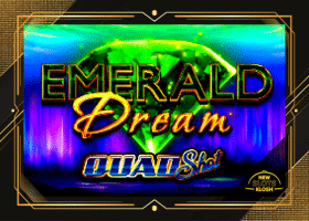 Emerald Dream Quad Shot Slot Logo