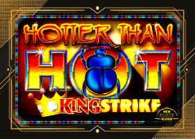 Hotter Than Hot King Strike Slot Logo