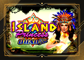 Island Princess Quad Shot Slot Logo