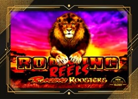 Roaming Reels: Raging Roosters Slot Logo