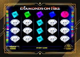 Diamonds on Fire Slot Logo
