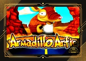 Armadillo Artie Slot Logo