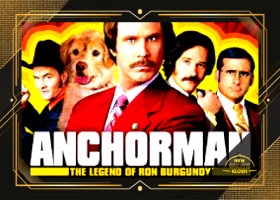 Anchorman the Legend of Ron Burgundy Slot Logo