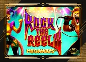 Rock the Reels Megaways Slot Logo