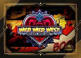 Wild Wild West: The Great Train Heist Slot Logo