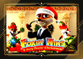 Foxin’ Wins A Very Foxin’ Christmas Slot Logo