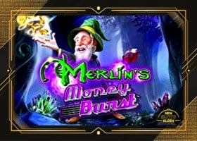 Merlin’s Money Burst Slot Logo