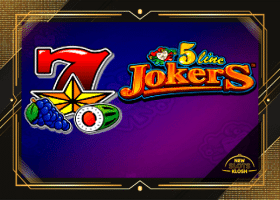 5 Line Jokers Slot Logo