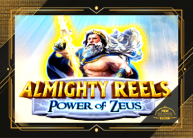 Almighty Reels: Power of Zeus Slot Logo