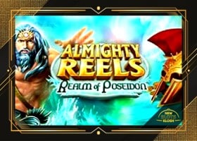 Almighty Reels: Realm of Poseidon Slot Logo