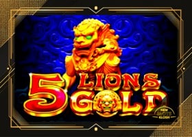 5 Lions Gold Slot Logo