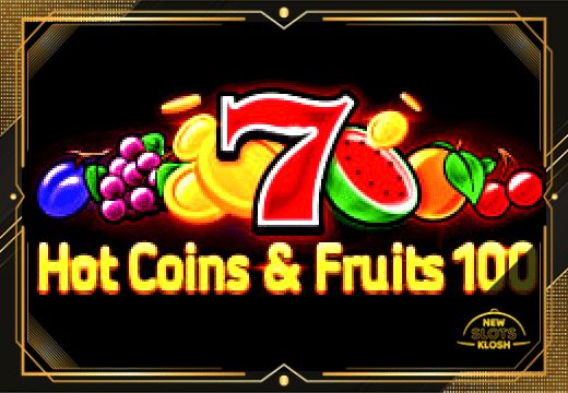 Hot Coins & Fruits 100 Slot Logo